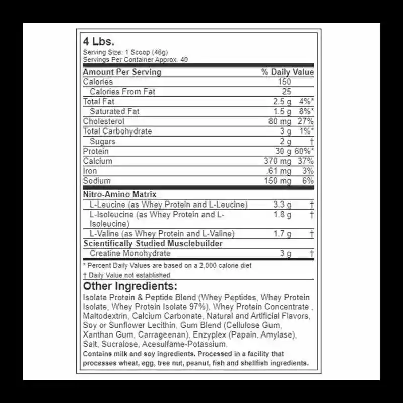 Alternative view of NITRO TECH WHEY PROTEIN 4 LIBRAS