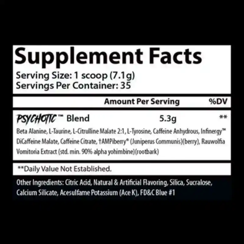 Alternative view of PRE-ENTRENO PSYCHOTIC 35 SERVICIOS