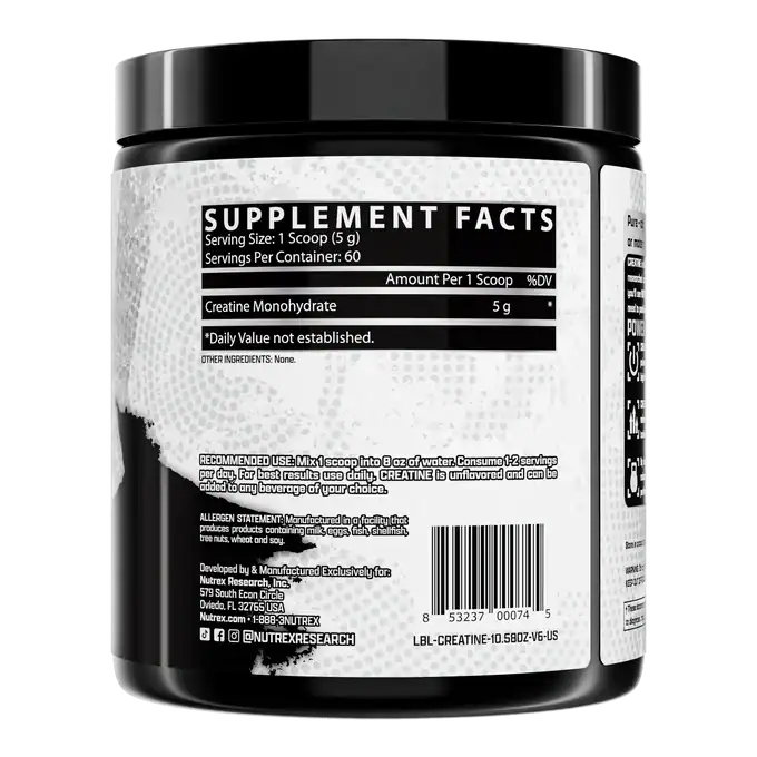 Alternative view of CREATINA MONOHIDRATADA NUTREX® - 60 SERVICIOS
